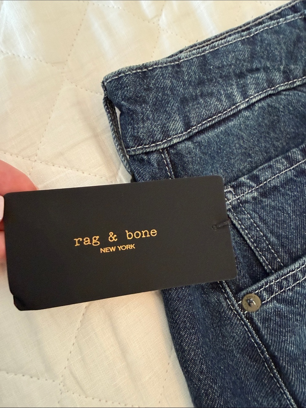 rag & bone Women's Grafton Chase High Rise Barrel Jean - Picture 2 of 9